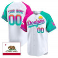 Custom Los Angeles Dodgers 2024 Spring Training Patch Vapor Premier Limited Jersey ¨C All Stitched-Black KLUNKIM