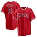 Los Angeles Angels #6 Anthony Rendon Red KLUNKIM Alternate Replica Player Name Jersey