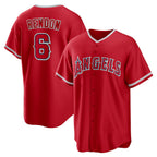 Los Angeles Angels #6 Anthony Rendon Red KLUNKIM Alternate Replica Player Name Jersey