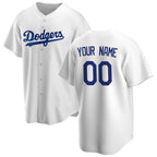 Custom Los Angeles Dodgers White KLUNKIM Home Replica Jersey