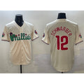 Philadelphia Phillies #12 Kyle Schwarber Cream KLUNKIM Phanatic Limited Stitched Jersey