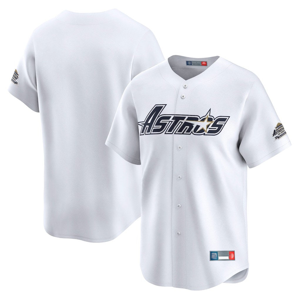 Houston Astros Blank Player White KLUNKIM Throwback Cooperstown Collection Limited Stitched Jerseys