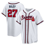 Atlanta Braves #27 Austin Riley White KLUNKIM Home Replica Player Jersey
