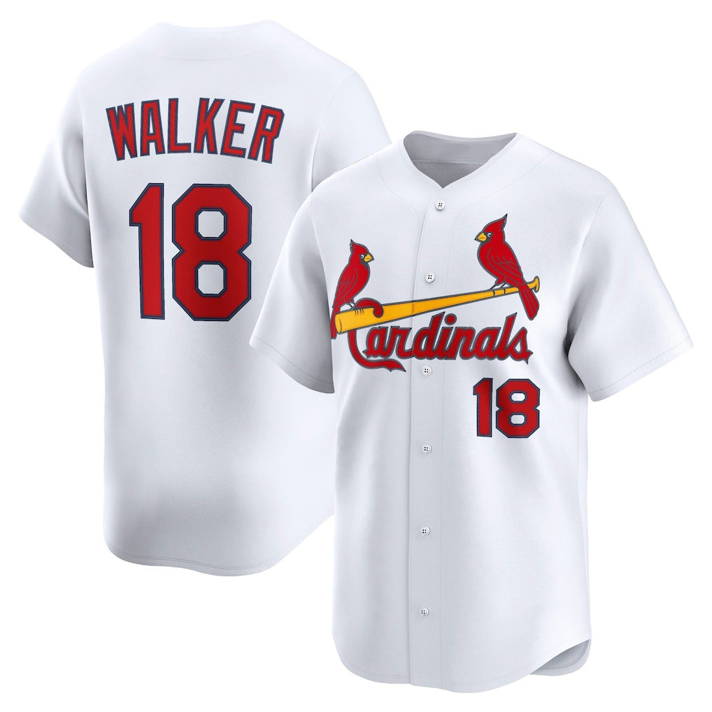 St. Louis Cardinals #18 Jordan Walker White KLUNKIM Home Limited Player Jersey