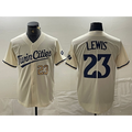 Minnesota Twins #23 Royce Lewis Number Cream KLUNKIM Cool Base Stitched Jerseys