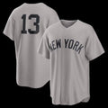 New York Yankees #13 Jazz Chisholm Jr. Gray KLUNKIM Road Replica Jersey