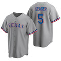 Texas Rangers #5 Corey Seager Gray KLUNKIM Cool Base Stitched Jersey