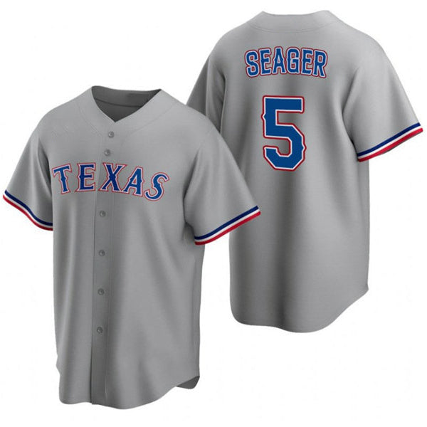 Texas Rangers #5 Corey Seager Gray KLUNKIM Cool Base Stitched Jersey