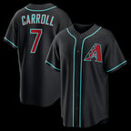 Arizona Diamondbacks #7 Corbin Carroll Black KLUNKIM Alternate Replica Jersey