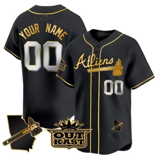 Custom Atlanta Braves Atliens Vapor Premier Limited Jersey V2 ¨C Black KLUNKIM