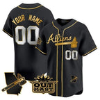 Custom Atlanta Braves Atliens Vapor Premier Limited Jersey V2 ¨C Black KLUNKIM