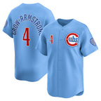 Chicago Cubs #4 Pete Crow-Armstrong Light Blue KLUNKIM Alternate Limited Player Jersey