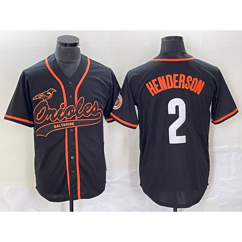 Baltimore Orioles #2 Gunnar Henderson Black KLUNKIM Cool Base Stitched Jersey