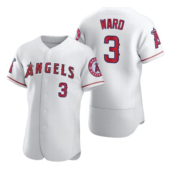 Los Angeles Angels #3 Waylor Ward White KLUNKIM Flex Base Stitched Jersey