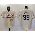 New York Yankees #99 Aaron Judge Cream KLUNKIM Limited Stitched Jerseys