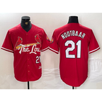 St. Louis Cardinals #21 Lars Nootbaar Red KLUNKIM 2024 City Connect Limited Stitched Jersey