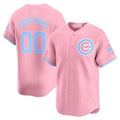 Custom Chicago Cubs Bubblegum Pink Vapor Premier Limited Jersey ¨C All Stitched-Pink KLUNKIM