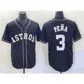 Houston Astros #3 Jeremy Pena Black KLUNKIM Cool Base Stitched Jersey