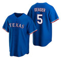 Texas Rangers #5 Corey Seager Blue KLUNKIM Cool Base Stitched Jersey