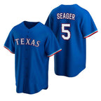 Texas Rangers #5 Corey Seager Blue KLUNKIM Cool Base Stitched Jersey
