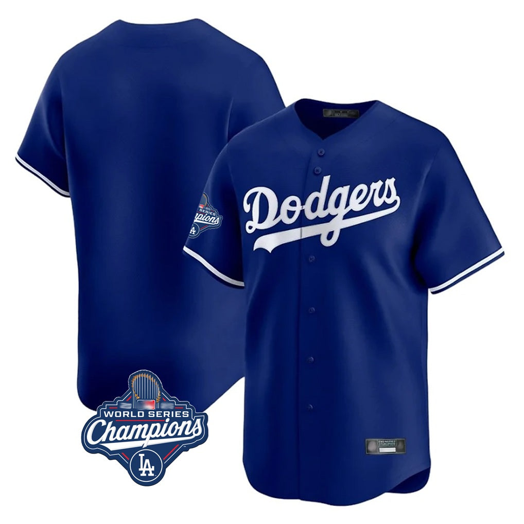 Los Angeles Dodgers Blank Player Royal KLUNKIM Limited Home World Series Meet Stitched Jerseys