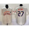 Houston Astros #27 Jose Altuve Cream KLUNKIM Throwback Cooperstown Collection Limited Stitched Jersey