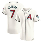 Arizona Diamondbacks #7 Corbin Carroll Player Cream KLUNKIM Limited Elite Home Game Stitched Jerseys