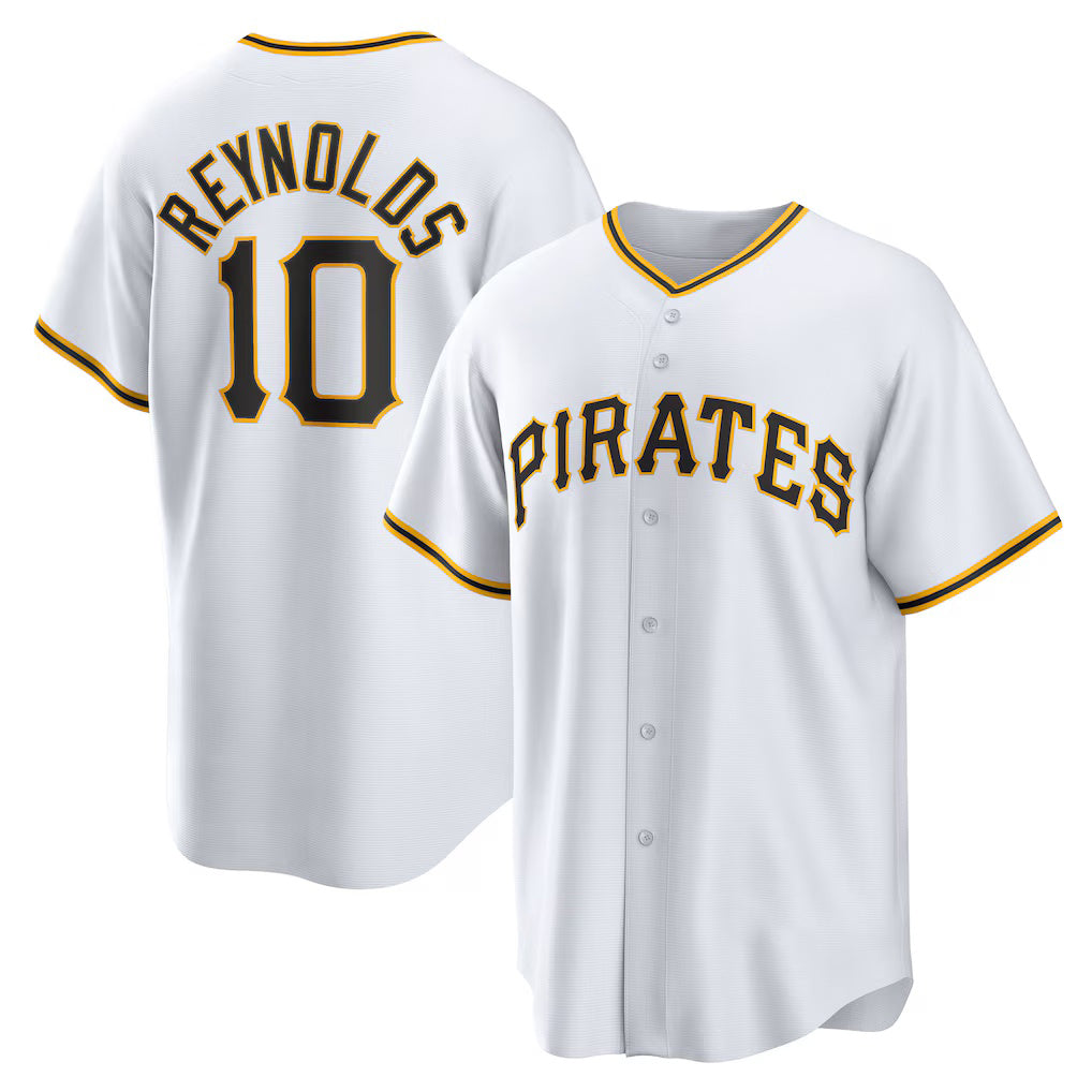 Pittsburgh Pirates #10 Bryan Reynolds White KLUNKIM Replica Player Jersey