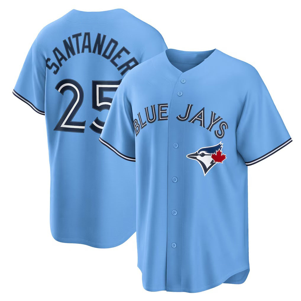 Toronto Blue Jays #25 Anthony Santander Light Blue KLUNKIM Alternate Replica Jersey