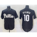 Philadelphia Phillies #10 J.T. Realmuto Black KLUNKIM Lights Out Limited Stitched Jersey