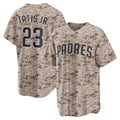 San Diego Padres #23 Fernando Tatis Jr. Camo KLUNKIM USMC Alternate Replica Player Jersey
