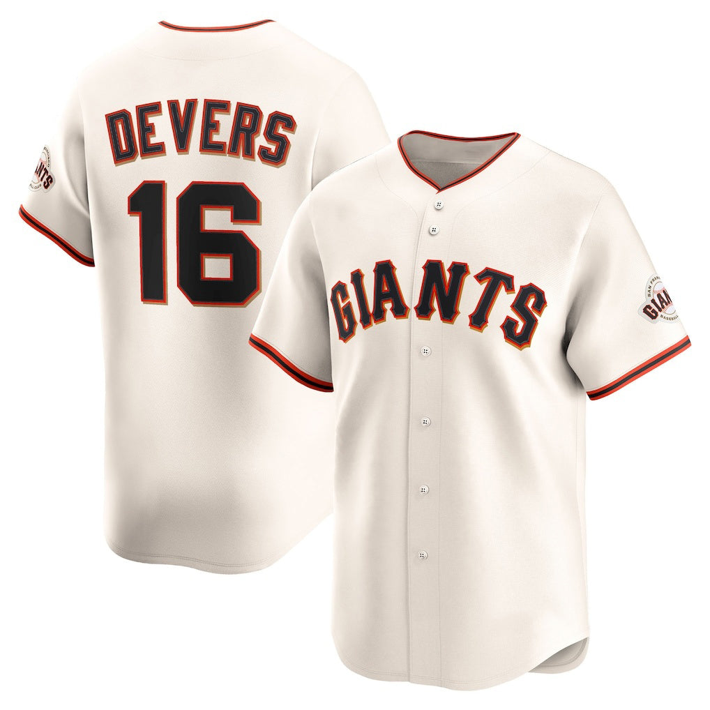 San Francisco Giants #16 Rafael Devers Cream KLUNKIM Home Limited Player Jersey