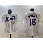 New York Mets #16 Dwight Gooden White KLUNKIM Cool Base Stitched Jerseys