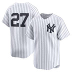 New York Yankees #27 Giancarlo Stanton White KLUNKIM Home Limited Player Jersey 2