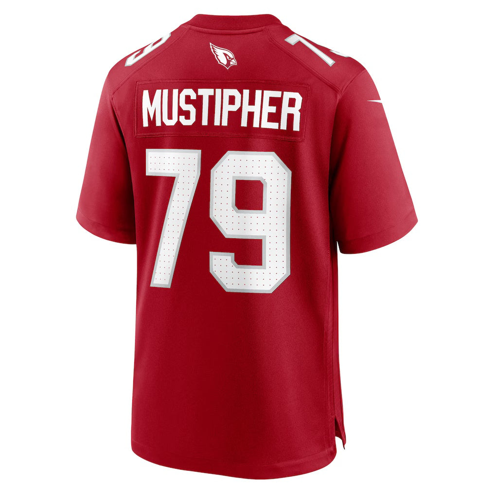 A.Cardinals #79 PJ Mustipher Cardinal KLUNKIM Team Game Jersey