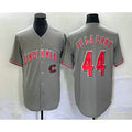 Cincinnati Reds #44 Elly De La Cruz Grey KLUNKIM Cool Base Stitched Jersey