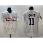 New York Yankees #11 Anthony Volpe White KLUNKIM Bronx Graffiti Vapor Limited Stitched Jersey