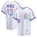Kansas City Royals #13 Salvador Perez White KLUNKIM 2026 City Connect Stadium Jersey