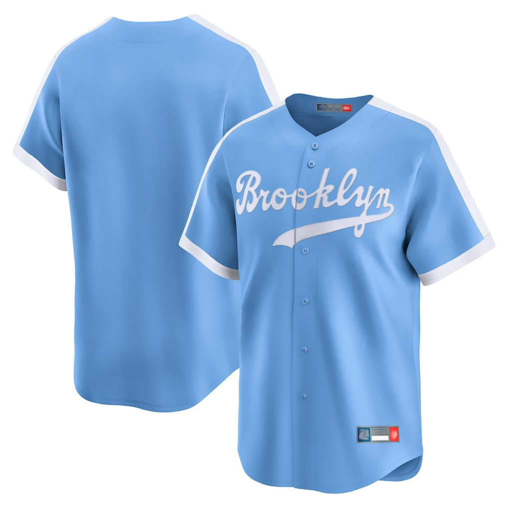 Los Angeles Dodgers Blank Player Light Blue KLUNKIM Cooperstown Collection Limited Stitched Jerseys
