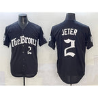 New York Yankees #2 Derek Jeter Black KLUNKIM 'Gothic Legacy Edition' Vapor Premier Limited Stitched Jersey