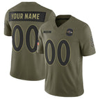 Custom B.Ravens Active Player Olive KLUNKIM 2025 F.U.S.E. Salute to Service Limited Jersey