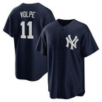 New York Yankees #11 Anthony Volpe Navy KLUNKIM Big & Tall Alternate Replica Player Jersey