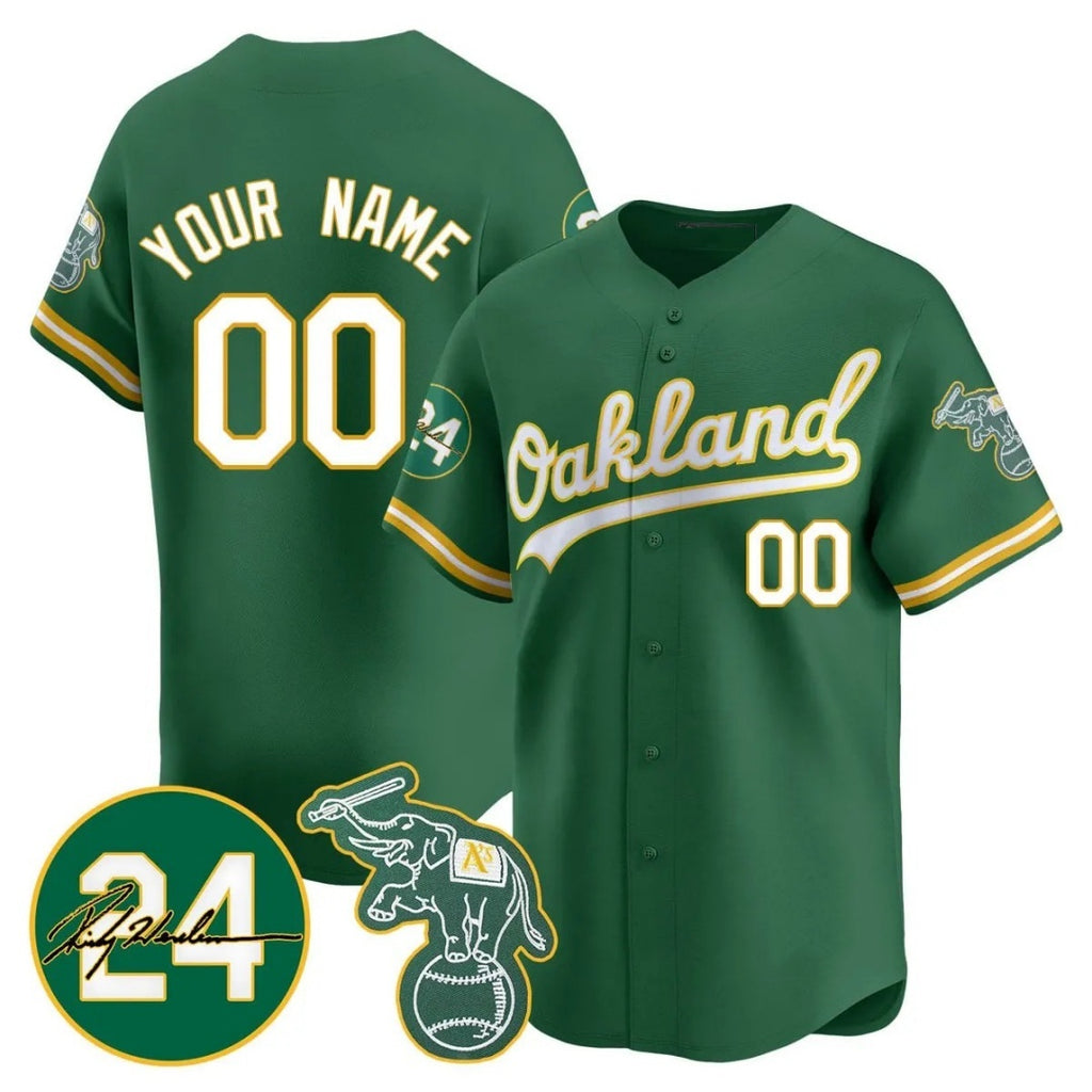 Custom Oakland Athletics Green KLUNKIM Jersey - Personalized