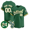 Custom Oakland Athletics Green KLUNKIM Jersey - Personalized