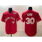 Toronto Blue Jays #30 Alejandro Kirk Red KLUNKIM 2025 World Series Cool Base Stitched Jersey