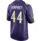 B.Ravens #44 Marlon Humphrey Purple KLUNKIM Game Jersey