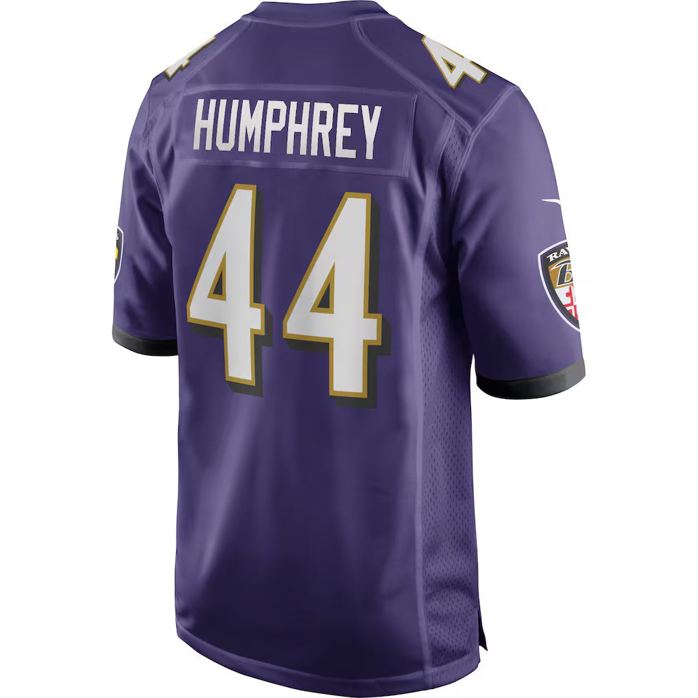 B.Ravens #44 Marlon Humphrey Purple KLUNKIM Game Jersey
