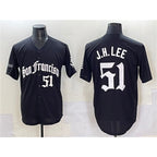 San Francisco Giants #51 Jung Hoo Lee Black KLUNKIM 'Gothic Fog Edition' Vapor Premier Limited Stitched Jersey