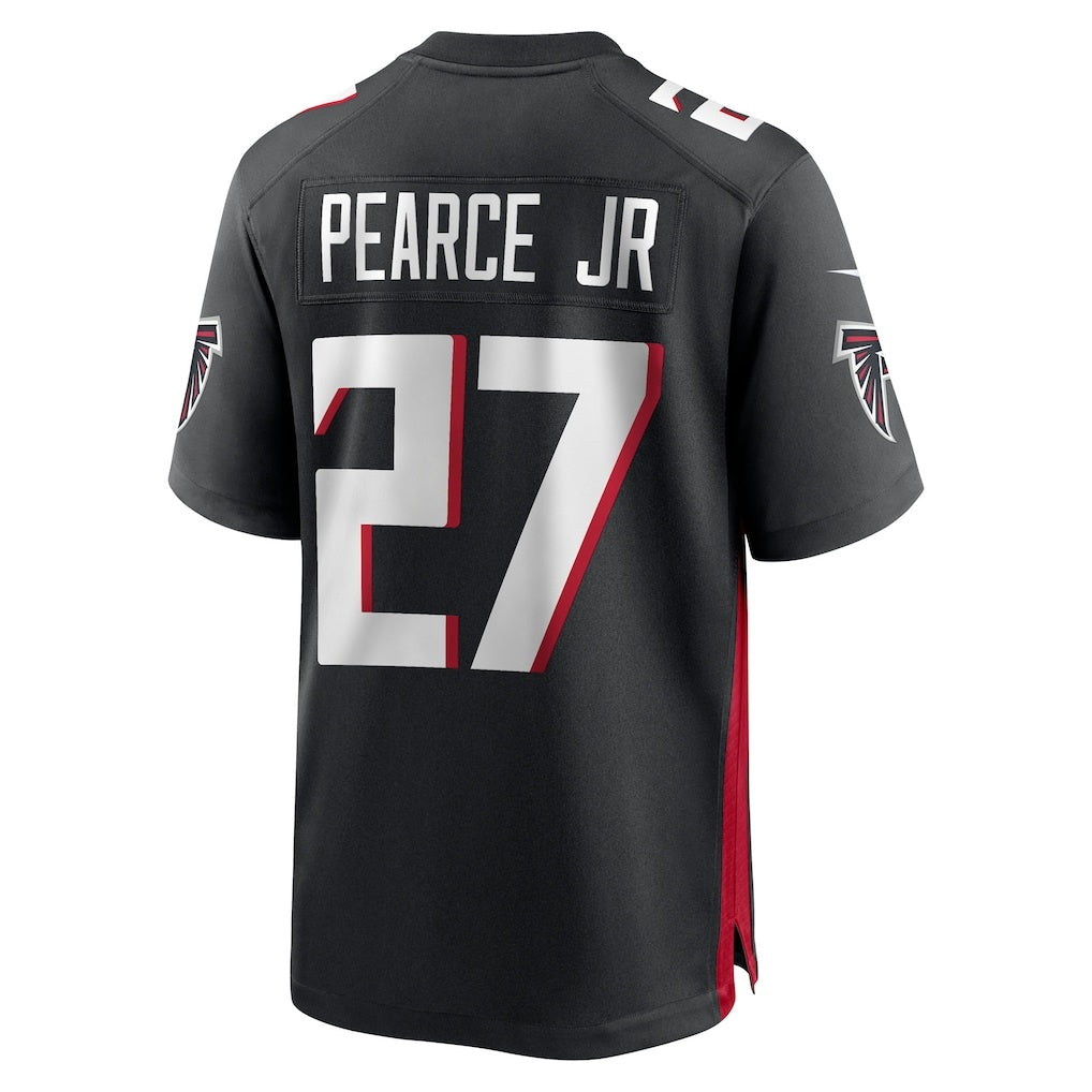 A.Falcons #27 KLUNKIM Pearce Jr. Black KLUNKIM 2025 active First Round Pick Game Player Jersey