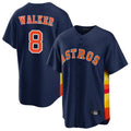 Houston Astros #8 Christian Walker Player Navy KLUNKIM Home Game Stitched Jerseys